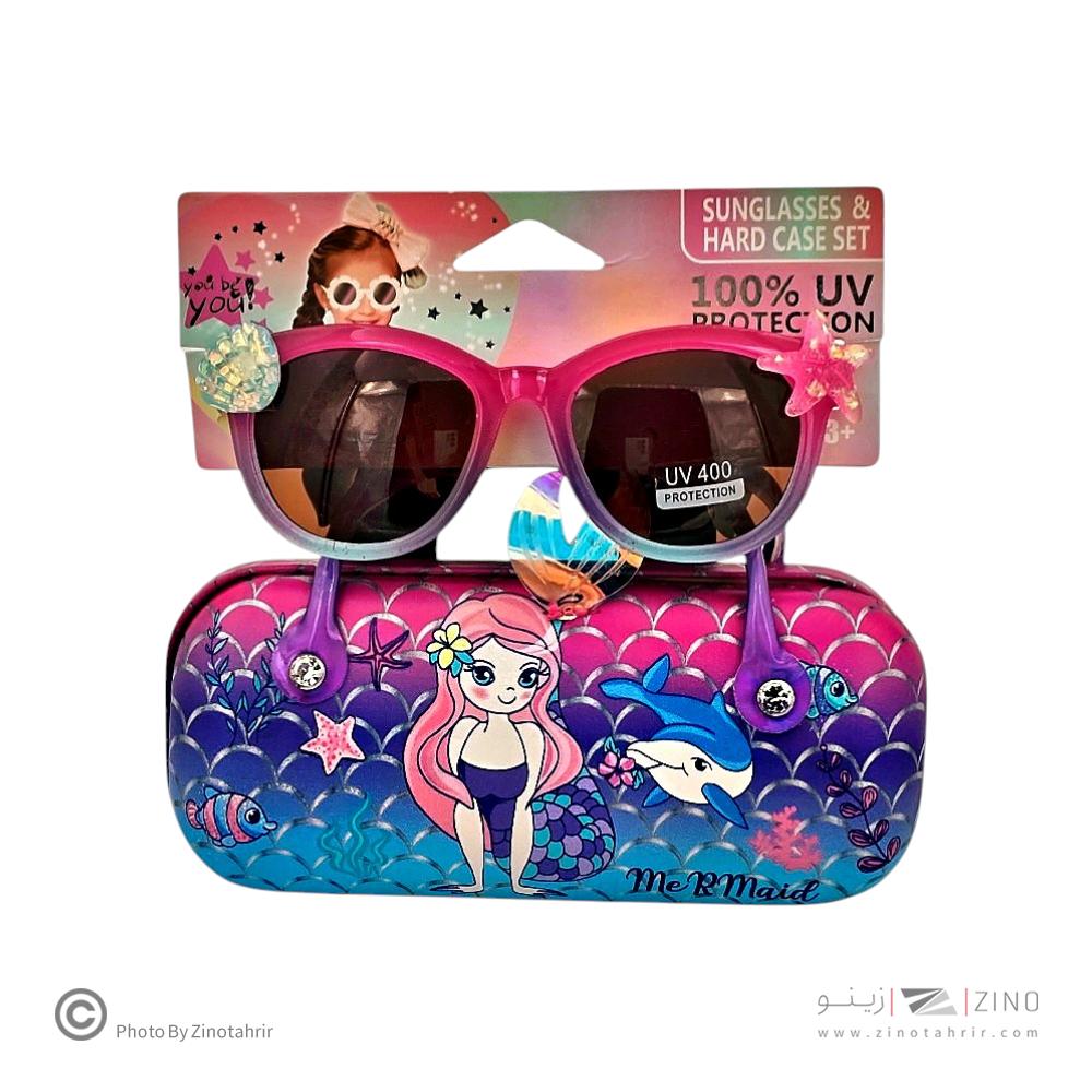 عینک آفتابی یووی400 با کیف وست پری دریایی کد2075-4