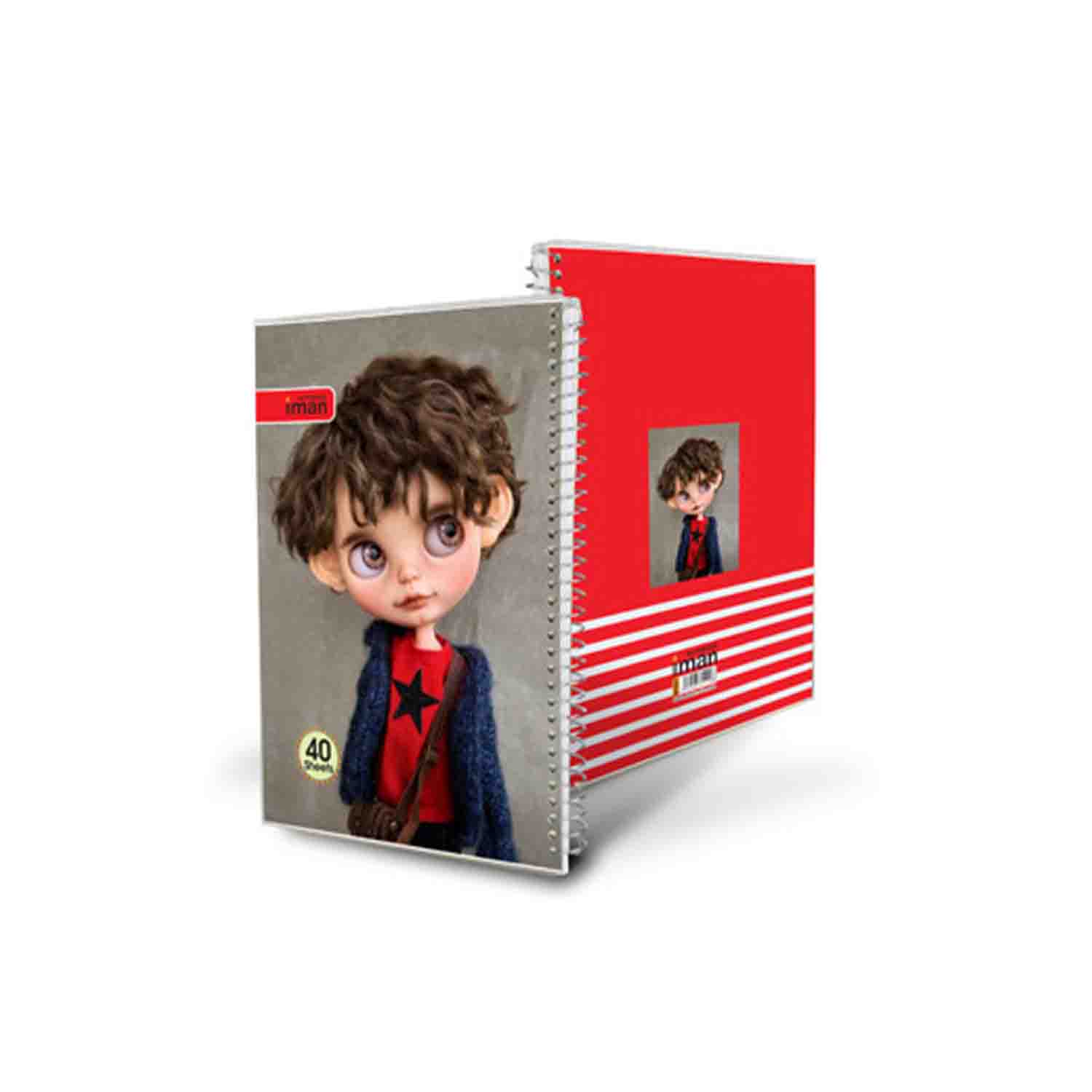 دفتر40برگ عروسکی ایمان کد0107 وزری سیمی