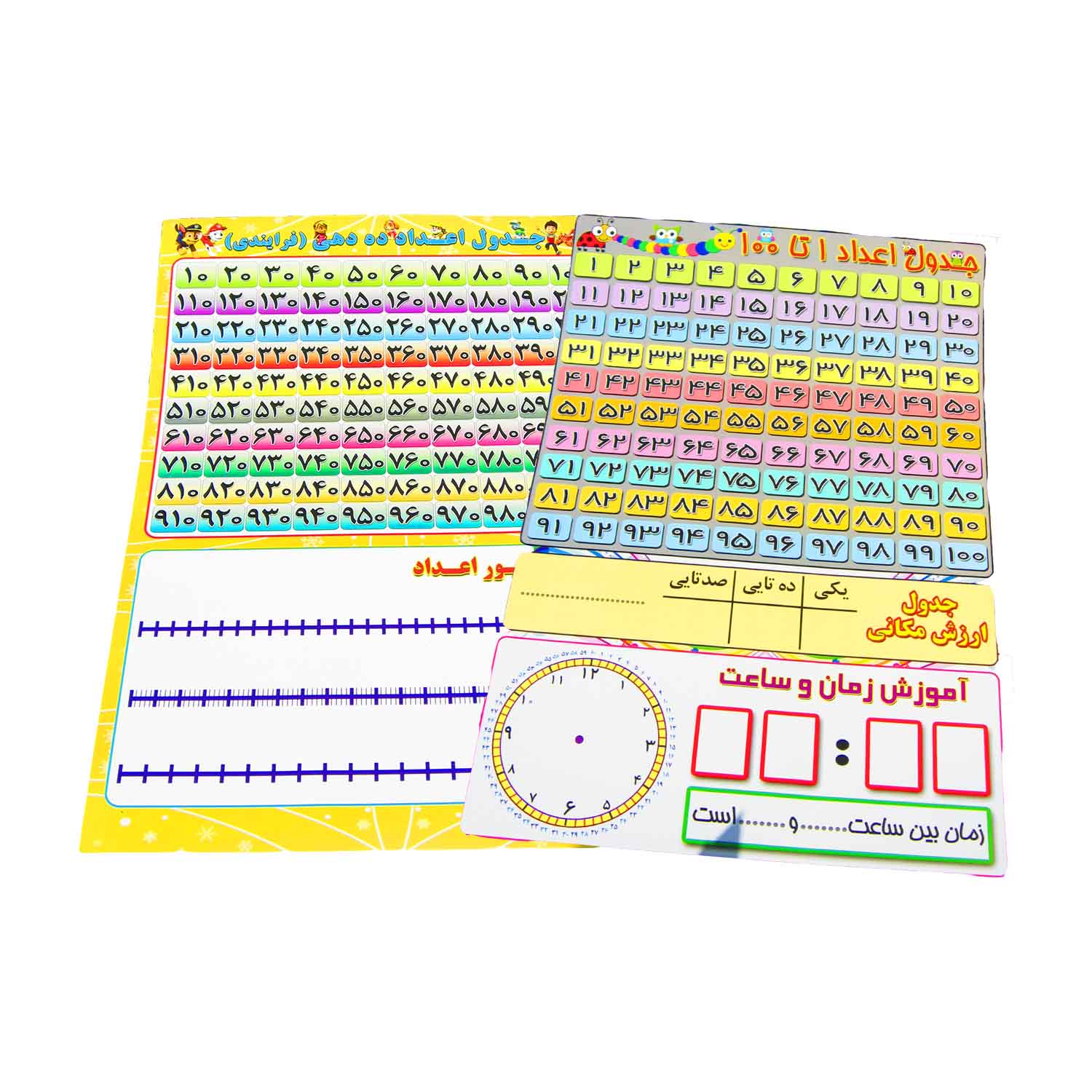 جدول اعدادوایت بردی35*50