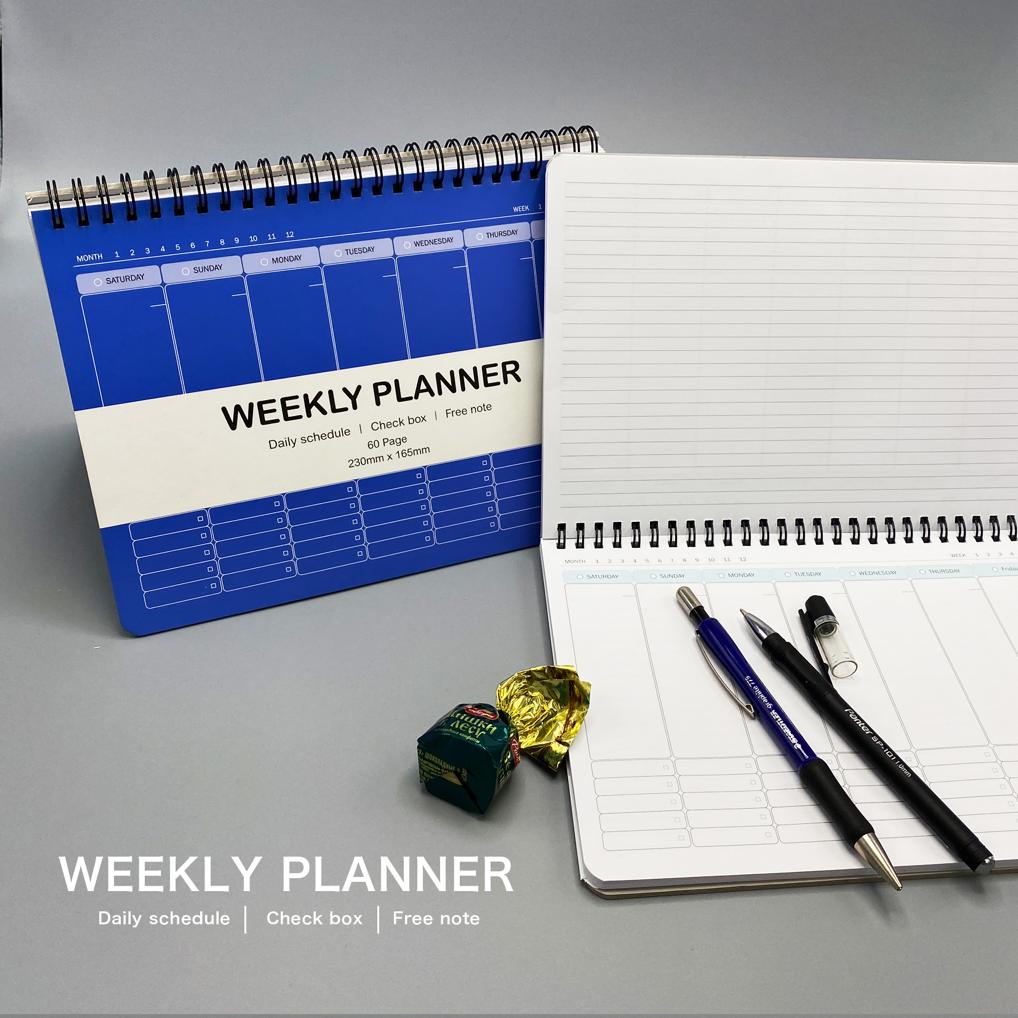 دفترپلنرسری Weekly همیشه 23*16 فنردوبل ازبال