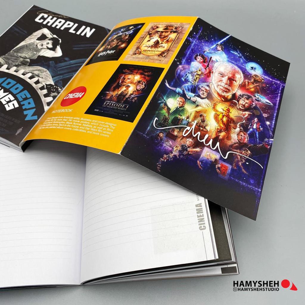 دفتریادداشت سری پوسترفیلم گلاسه سایز21*14 همیشه