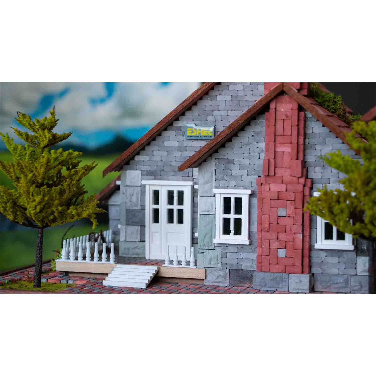 آجرفشاری قرمز(سه سوراخ) مقیاس 1/12تعداد400عددی اشل