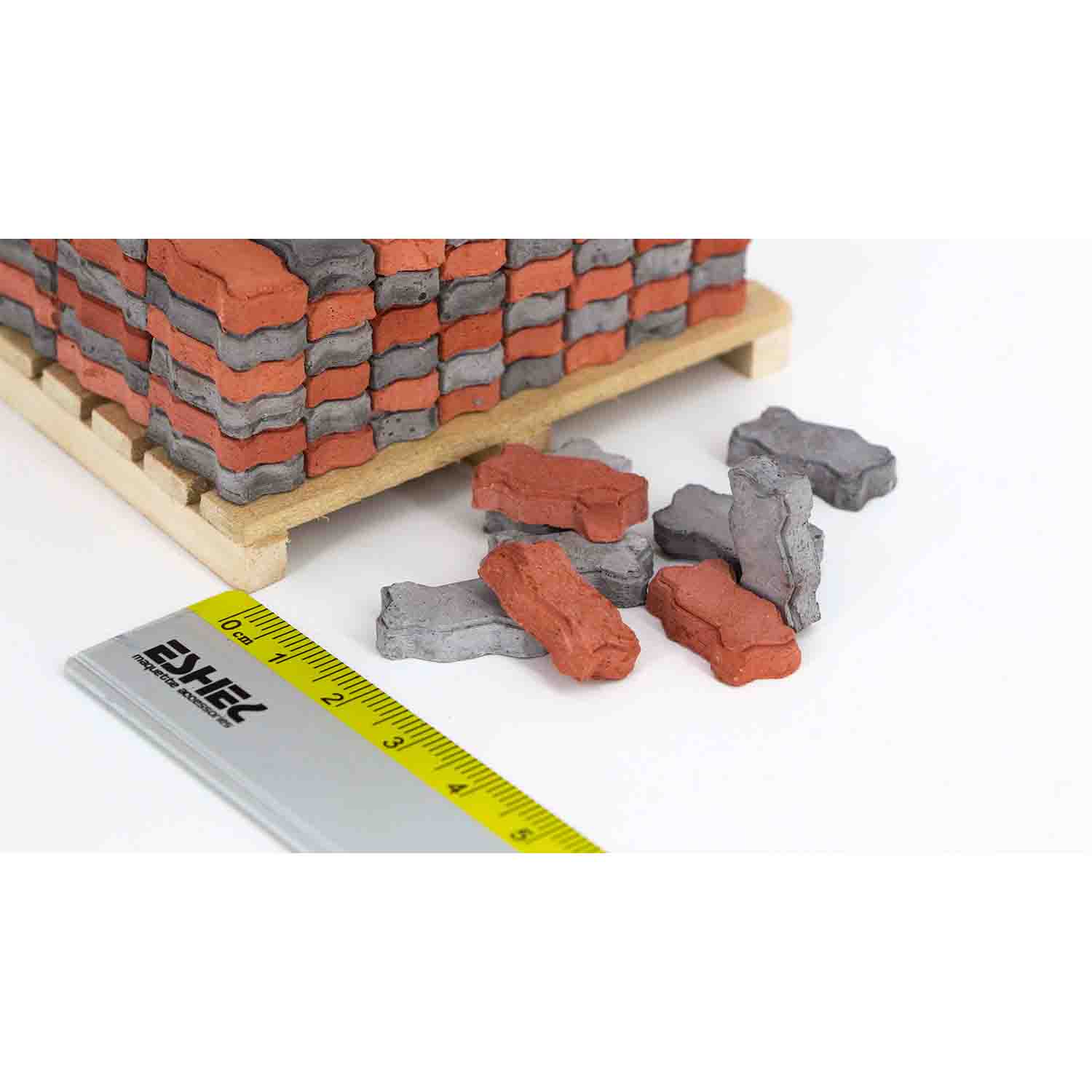 سنگ فرش موجی مقیاس1/12تعداد400عددی اشل 