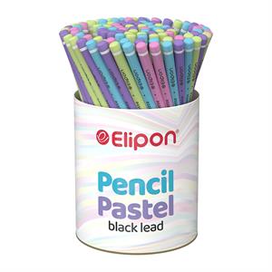 مداد مشکی(بدنه گرد)پاستلی قوطی 72عددی الیپون کد8441030