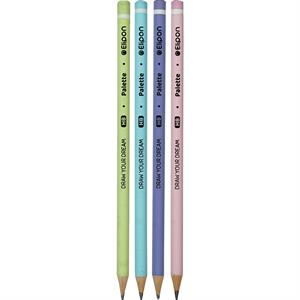 مداد مشکی(بدنه گرد)پاستلی قوطی 72عددی الیپون کد8441030