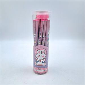 مداد مشکی فانتزی(30عددی)  همراه با تراش و پاکن کدKM-9222