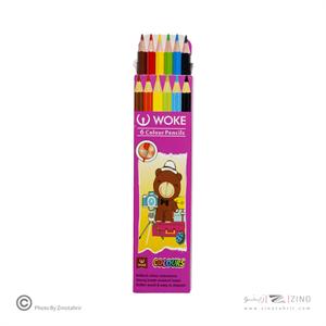 مدادرنگی6رنگ(شش گوش) جعبه مقوایی ووک