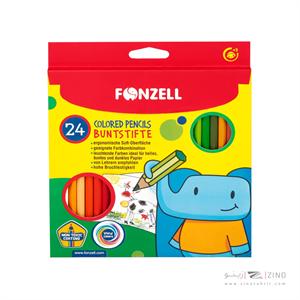 مدادرنگی24رنگ جعبه مقوایی فونزل کد685072/685081