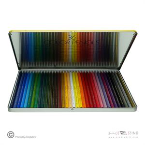 مدادرنگی36رنگ جعبه فلزی تومبو زرد کدCB-NQ36C