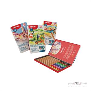 مدادرنگی12رنگ جعبه فلزی فونزل کد685054/685052