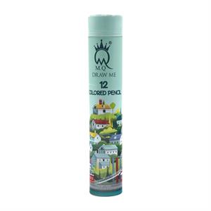 مداد رنگی 12رنگ قوطی ام کیو کد2412