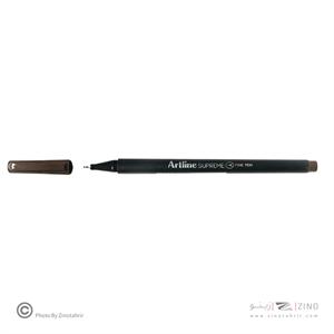 روان نویس نوک نمدی قهوه ای تیره سوپریم آرتلاین کدEPFS200DARKBROWN