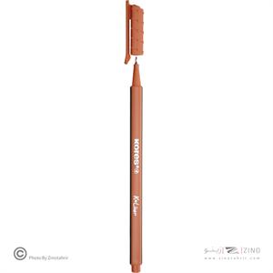 روان نویس نوک نمدی بدنه سه گوش کورس رنگ هلویی کد28178