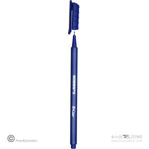 روان نویس نوک نمدی بدنه سه گوش کورس رنگ آبی کد28101