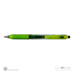 روان نویس فشاری ساراساکلیپ سبزروشن 0/7 زبرا (10عددی)