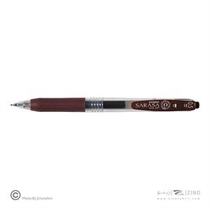 روان نویس فشاری ساراساکلیپ قهوه ای 0/5 زبرا (10عددی)