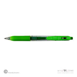 روان نویس فشاری ساراساکلیپ سبز 0/5 زبرا(10عددی)