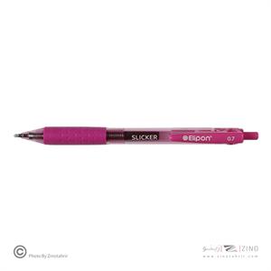 روان نویس فشاری اسلیکر صورتی 0/7 الیپون