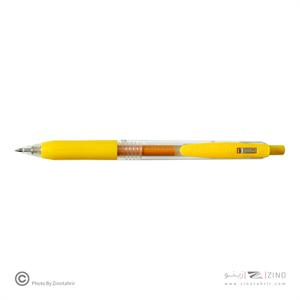 روان نویس فشاری ساراساکلیپ زرد 0/7 زبرا