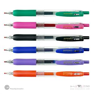 روان نویس فشاری0/5(رنگ جور)گریپ دار پلاتین ماپرومکس کدMA-601