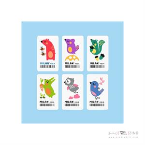 پاکن فانتزی بلیستر 6عددی میلان کدBMM9202