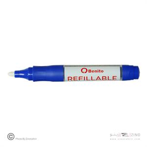 ماژیک وایت برد گردآبی شارژی بنیتو