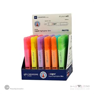 علامت زن رگلامی قلمی مایع پاستلی سیکلاس استند 36 عددی کد  HP-3130