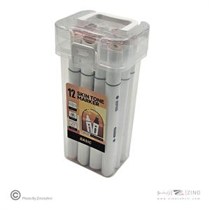 ماژیک12رنگ راندو بیسیک رنگ پوست کد4413