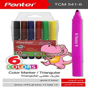 ماژیک نقاشی 6رنگ سه گوش دکتر پنتر کدTCM542-6