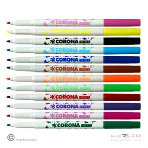 ماژیک نقاشی12رنگ جعبه مقوایی کرونا کدWH6996-12