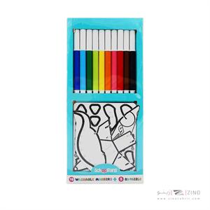 ماژیک نقاشی 10رنگ سه بعدی اسکول فنز کدFA92478