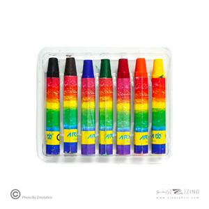 پاستل روغنی6+1رنگ مقوایی آریا کد2024*120عدد*