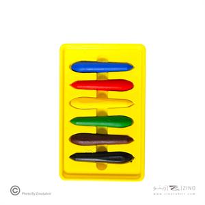 پاستل روغنی 6رنگ مقوایی آریا کد 2051*48عدد*