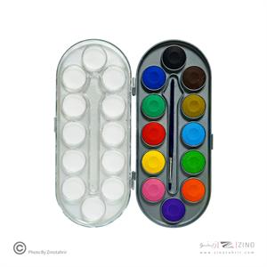 آبرنگ 12رنگ کمان کوچک 72عددی آریا کد 5008