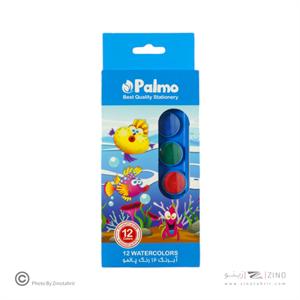 آبرنگ 12رنگ پالموکد5204/5202