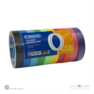 چسب کاغذی رنگی 18یارد باریک استورم کد103167