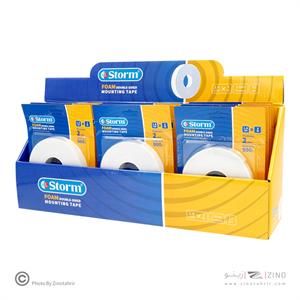 XXXچسب دوطرفه2میل فوم1/8 سانت3متری استورم کدHL-102137
