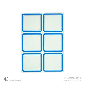 برچسب دورآبی خارجی کد19 سایز5.3*4.3