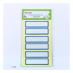 برچسب دورآبی سایز20*75میلیمتر5برگی لانگوکدB-56