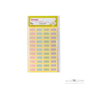 برچسب پاستلی سایز20*10میلیمتر4برگی لانگوکدK-444 یا کد055
