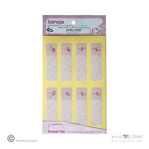 برچسب اسم فانتزی 4برگی لانگو طرح فلامینگو