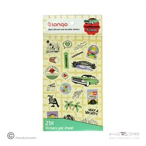 برچسب لانگو سری فانکیز طرح کالیفرنیا