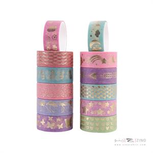 چسب نواری فانتزی واشی طلاکوب کد494