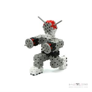 بازی ساختنی شش پر ربات(قرمز) هوپا