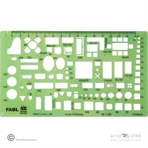 شابلون مبلمان1/100 فابل