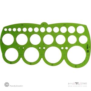 شابلون دایره کنگره دار فابل