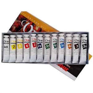 رنگ روغن21میل بسته12رنگ وستا