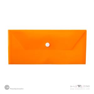 پاکت دکمه دار ملخی نارنجی سوپربایند  کدDB-128