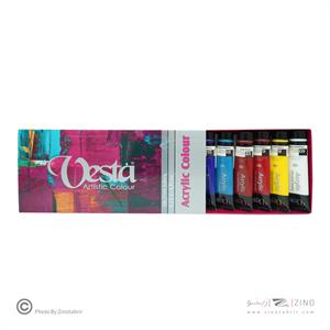 اکریلیک37میل بسته10رنگ وستا