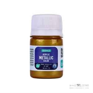 اکریلیک متالیک30میل سوداکو طلایی سیر کد00290
